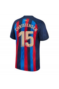 Barcelona Andreas Christensen #15 Voetbaltruitje Thuis tenue 2022-23 Korte Mouw